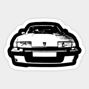 Rover SD1 1980s British classic car monoblock white Sticker